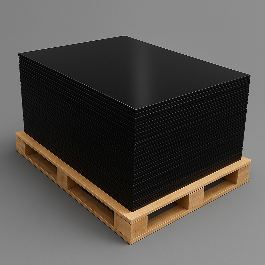Plancha de Acrílico Negra AA Reciclado – Polyplas