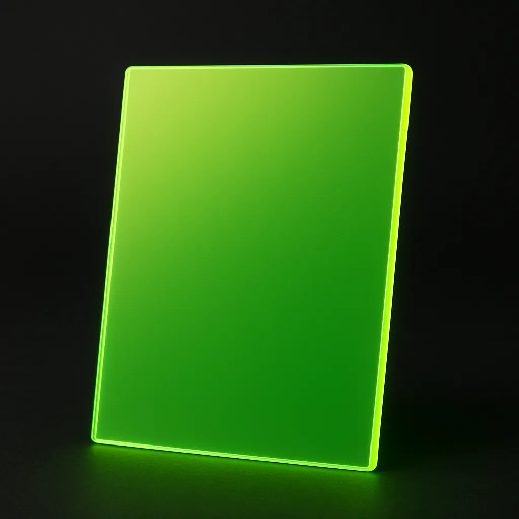 Plancha de Acrílico Flúor Verde AA Reciclado – Polyplas